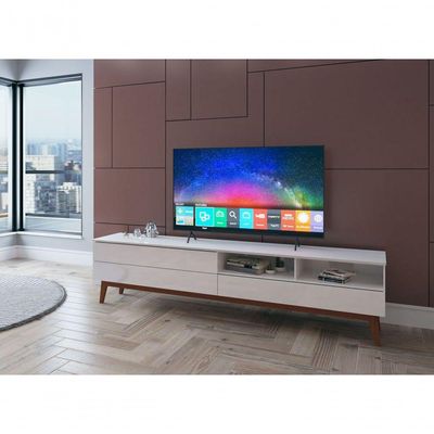 Rack Para Tv Wall 1.8 Branco - Moveisaqui