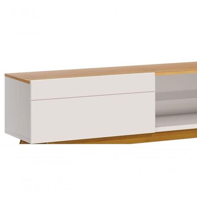 Rack Classic 2g 1.8 Off White Com Nature - Imcal Móveis
