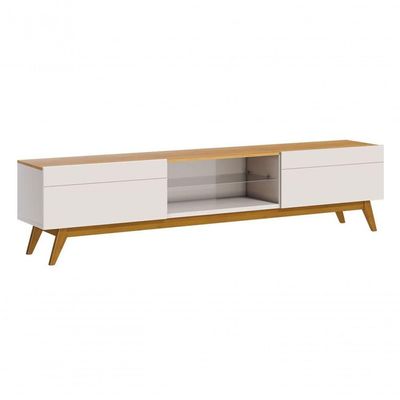 Rack Classic 2g 1.8 Off White Com Nature - Imcal Móveis
