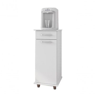 Balcão Para Cozinha Compacto Viena Branco Brilho - Móveis Fiorello