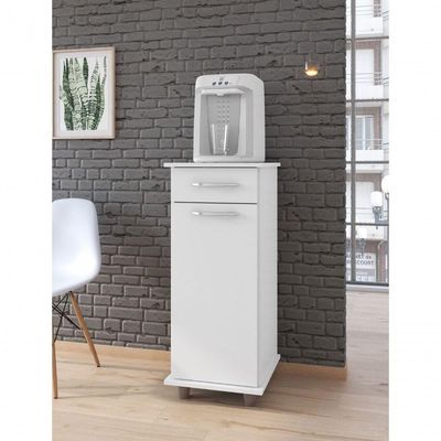 Balcão Para Cozinha Compacto Viena Branco Brilho - Móveis Fiorello