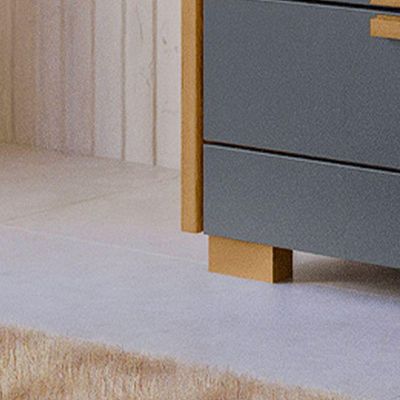 Comoda Dhara Quarto 4 Portas Freijo Com Off White - Moval
