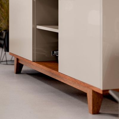 Rack Bancada Flow Off White Com Freijo