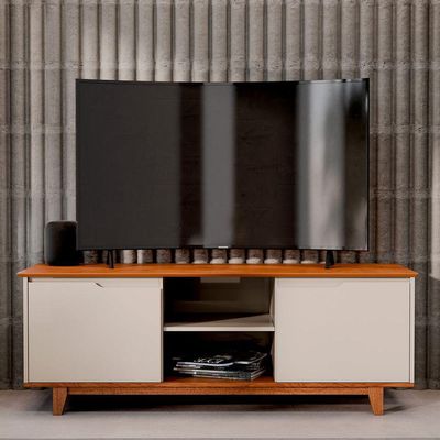 Rack Bancada Flow Off White Com Freijo