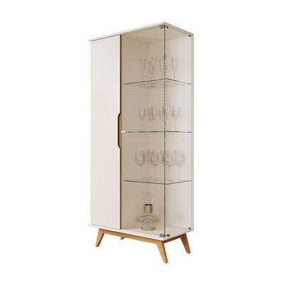 Cristaleira Tucuma Off White - Moveis Jb