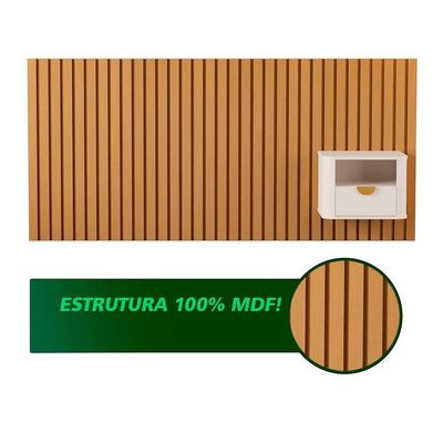 Cabeceira Ripada Maracá Casal-queen 1 Mesa Jb Buriti Off White - Moveis Jb