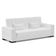 Sofá Cama 02 Lugares Corano Branco Pés De Madeira