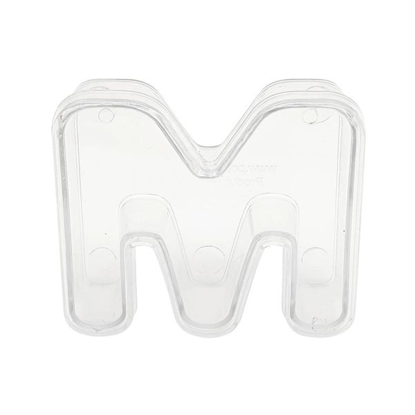 Caixa Acrílica Pop Festta com Tampa Letra M/W Caixa Acrílica Pop Festta com Tampa Letra M/W