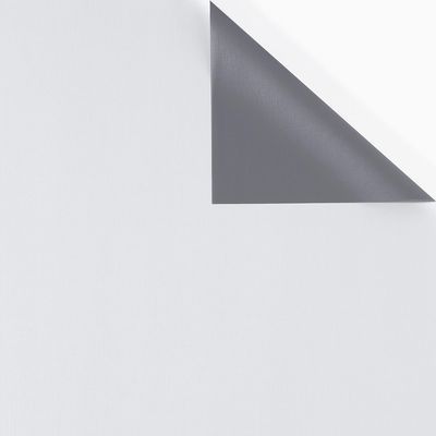 Cortina Corta Luz Bella Janela 2,00m x 1,60m Dupla Face com Ilhós Branco/Cinza