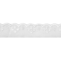Bordado Inglês de Poliéster Nybc CTL15 2,5cm com 13,70m Branco