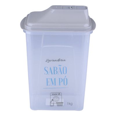 Porta Sabão em Pó Mb Joy em Plástico 1,75L Cristal
