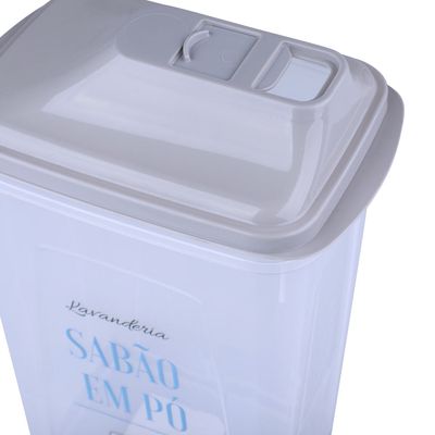 Porta Sabão em Pó Mb Joy em Plástico 1,75L Cristal