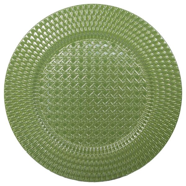 Sousplat Plástico Jolitex Nantes Verde 33cm Sousplat Plástico Jolitex Nantes Verde 33cm