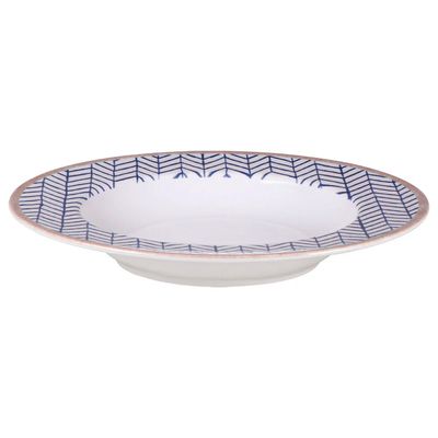 Prato Fundo Tramontina Abstratta em Porcelana Decorado 23cm