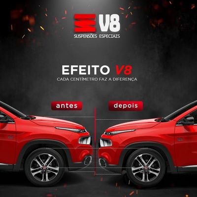 Jogo Mola Esportiva V8 Suspensões Vw Saveiro G4 2006 a 2007
