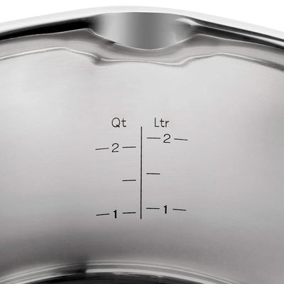 Jogo de Panelas em Aço Inox Zwilling Trueflow 5 Peças: Tampa de Vidro e Sistema de Escoamento
