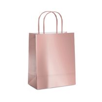 Sacola Laminada Cromus Rosé Gold G 32x26,5x13cm