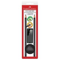 Kit Escrita Grip Preto 4 Peças Faber-Castell