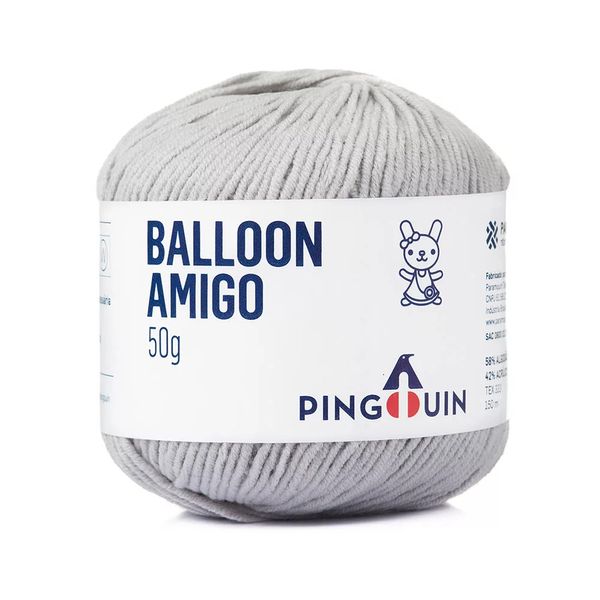 Fio Balloon Amigo 50g Nm 5/2/30 1819 Steal Fio Balloon Amigo 50g Nm 5/2/30 1819 Steal