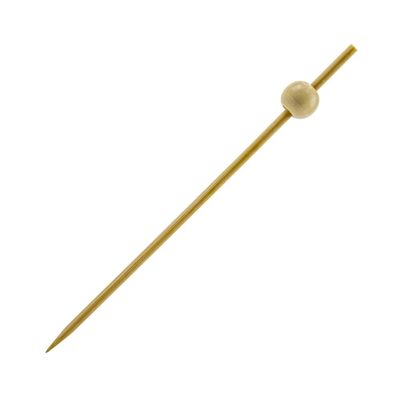 Palito para Petisco Silver Bambu Natural 12 cm com 20 unidades