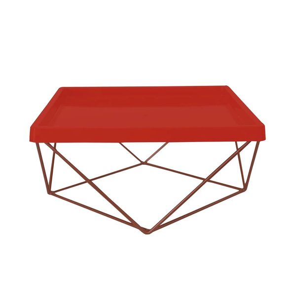 Base de Ferro Quadrada para Bandeja Produfest Cobre 30cm