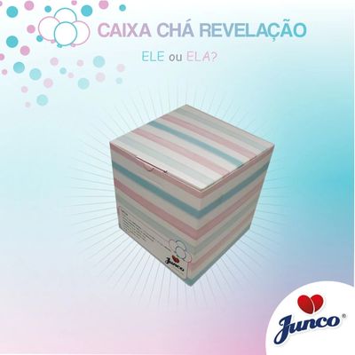 Caixa Chá Revelação Junco Listrada