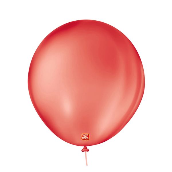 Balão São Roque Imperial Nº 8 Vermelho Quente com 50 Unidades