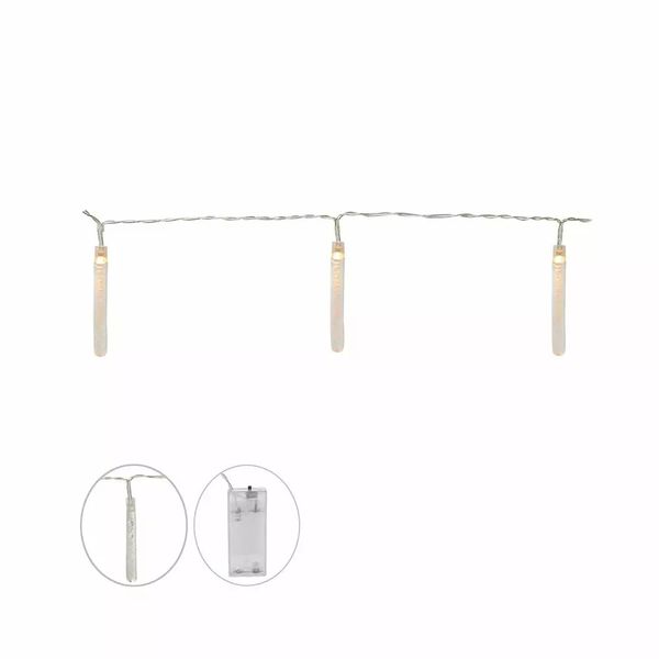 Cordão de Luz D&A com Pilha Branco Quente 1,35cm