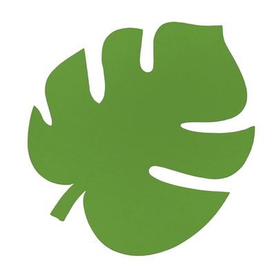 Folhagem Costela de Adão Verde Bandeira de Papel com 8 Unidades G