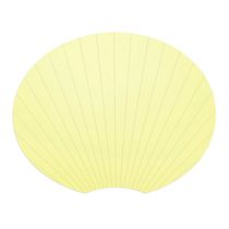 Folhagem Latânia Fechada Amarelo Candy Color de Papel com 8 Unidades