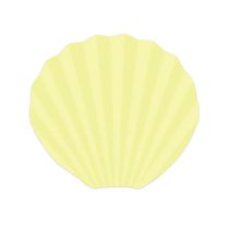 Folhagem Latânia Fechada Amarelo Candy Color de Papel com 8 Unidades