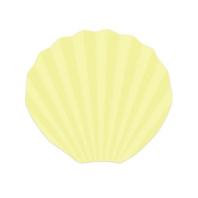 Folhagem Latânia Fechada Amarelo Candy Color de Papel com 8 Unidades