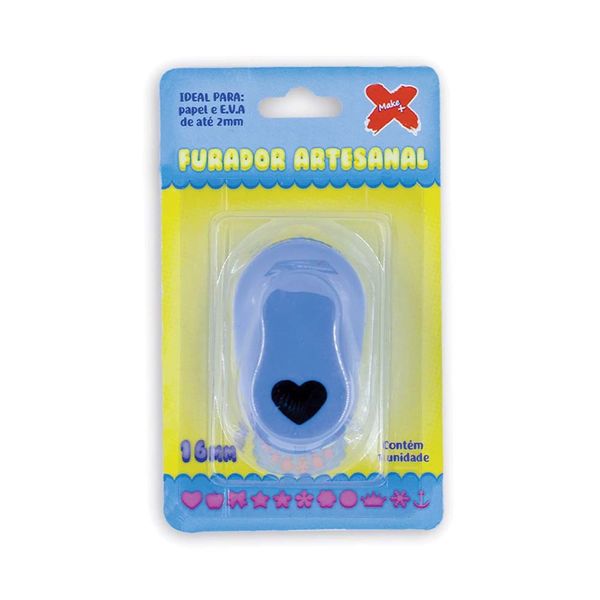 Furador Eva 16mm Coração Blister