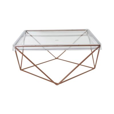 Bandeja Quadrada Produfest Transparente 30cm