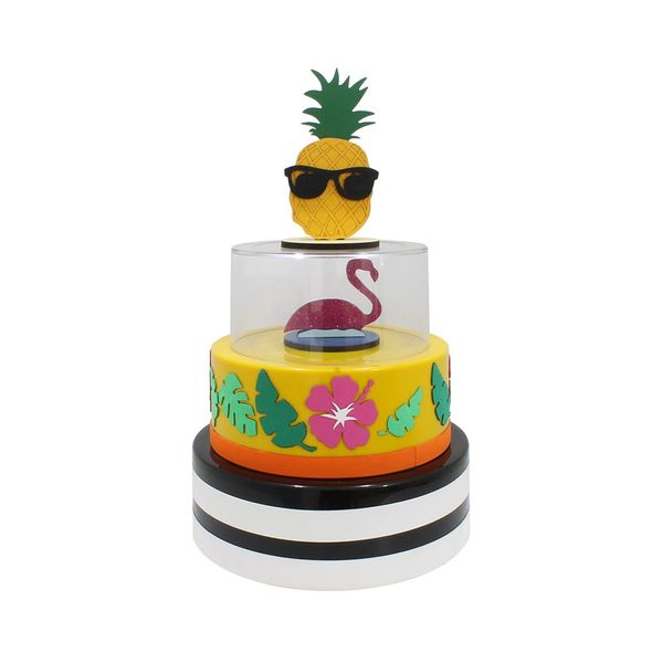 Bolo Fake Produfest 3 Andares Decorado Tropical