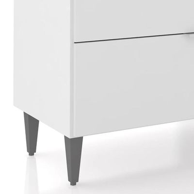 Balcão Para Pia 100cm Sem Tampo Pérola Z34 Branco - Mpozenato