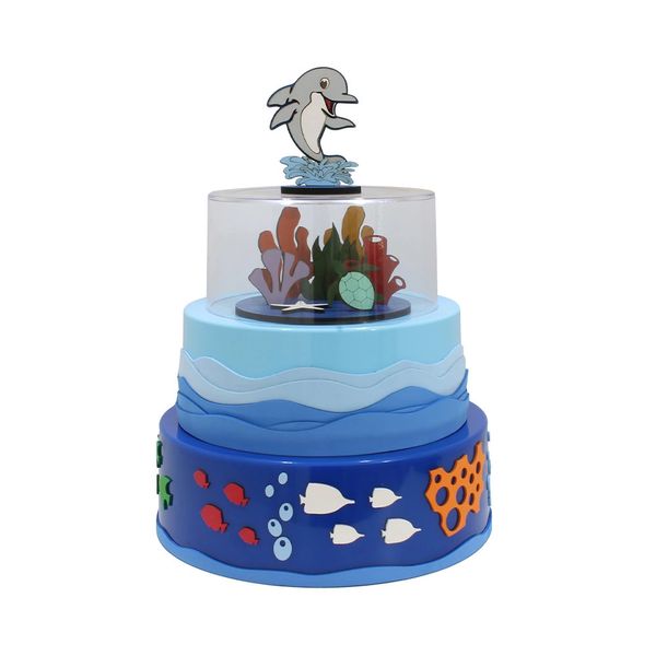 Bolo Fake Produfest 3 Andares Decorado Fundo do Mar Bolo Fake Produfest 3 Andares Decorado Fundo do Mar