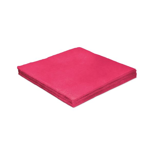 Guardanapo Silver Rosa Pink 25x25cm com 20 Folhas