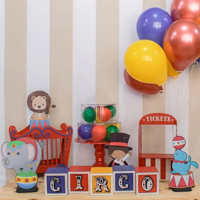 Foca Decorativa de Mesa Tema Circo Produfest MDF