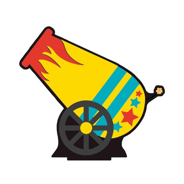 Canhão Decorativo de Mesa Tema Circo Produfest MDF