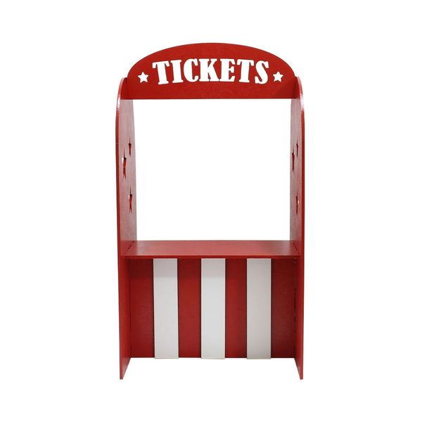 Bilheteria 3D Decorativa de Mesa Tema Circo Produfest MDF Vermelho