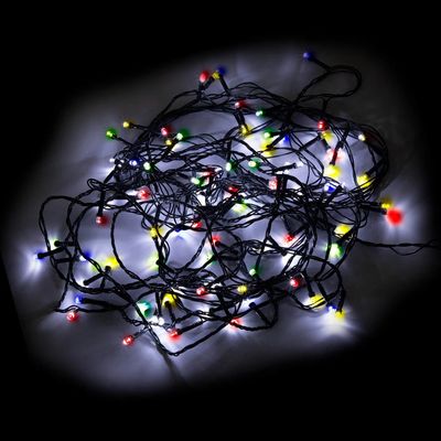 Pisca Led DeA 100 Lâmpadas 220V 8 Funções Fio Verde 8m Colorido