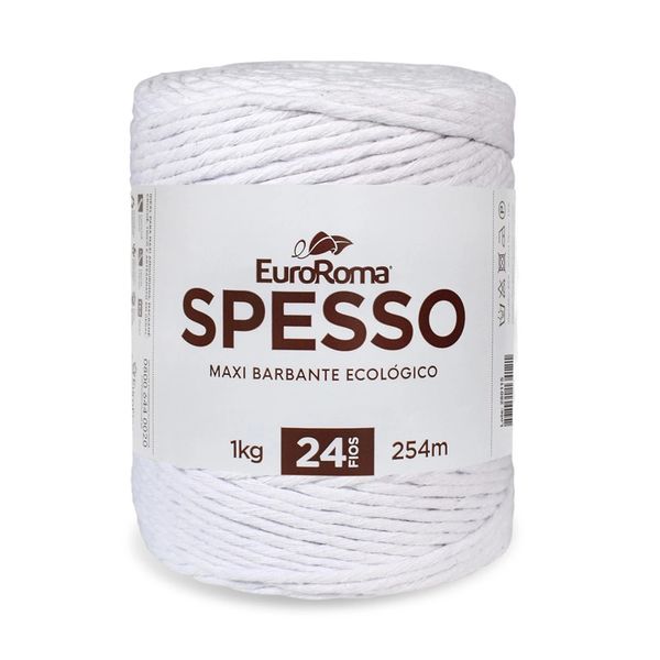 Barbante Spesso Euroroma 4x24 1kg 254m Branco