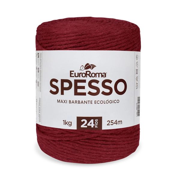 Barbante Spesso Euroroma 4x24 1kg 254m Bordô