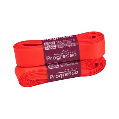 Fita de Gorgurão Progresso GP Nº05 22mm Peça com 10m Laranja Cítrico 278