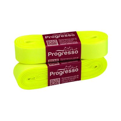 Fita de Gorgurão Progresso GP Nº05 22mm Peça com 10m Verde Cítrico 280