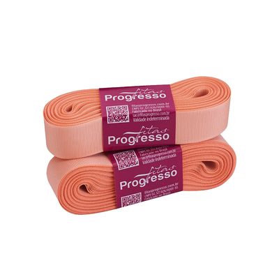Fita de Gorgurão Progresso GP Nº05 22mm Peça com 10m Salmon 392