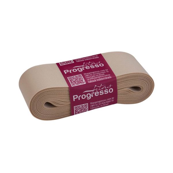 Fita de Gorgurão Progresso GP Nº09 38mm Peça com 10m Baunilha 1310
