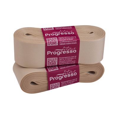 Fita de Gorgurão Progresso GP Nº09 38mm Peça com 10m Baunilha 1310