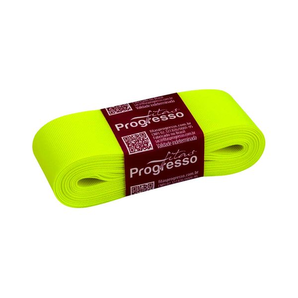 Fita de Gorgurão Progresso GP Nº09 38mm Peça com 10m Verde Cítrico 280 Fita de Gorgurão Progresso GP Nº09 38mm Peça com 10m Verde Cítrico 280